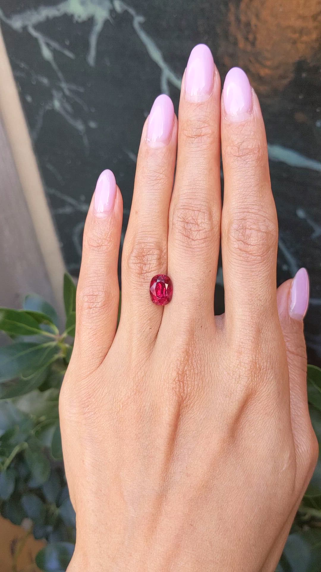 3.07 Ct. Ruby from Mozambique Size Video