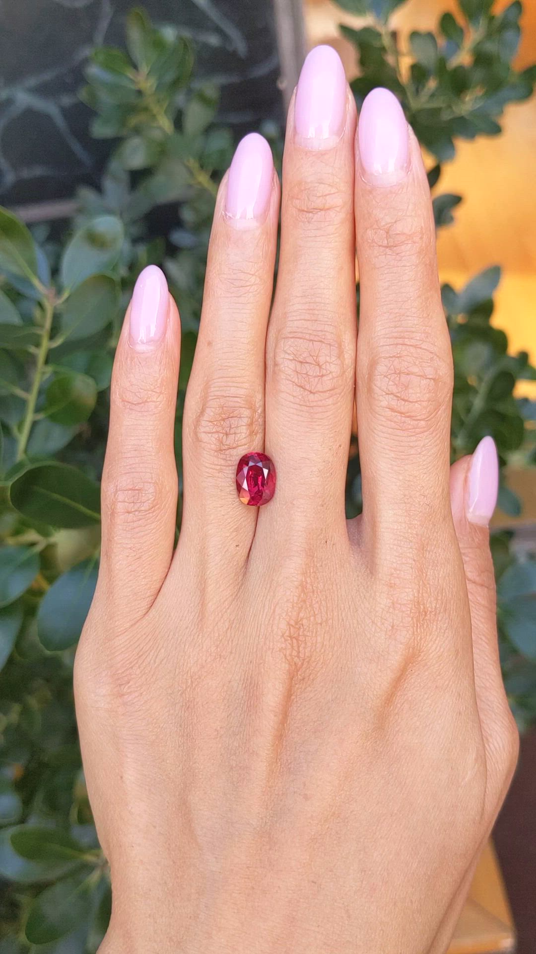3.07 Ct. Ruby from Mozambique Size Video