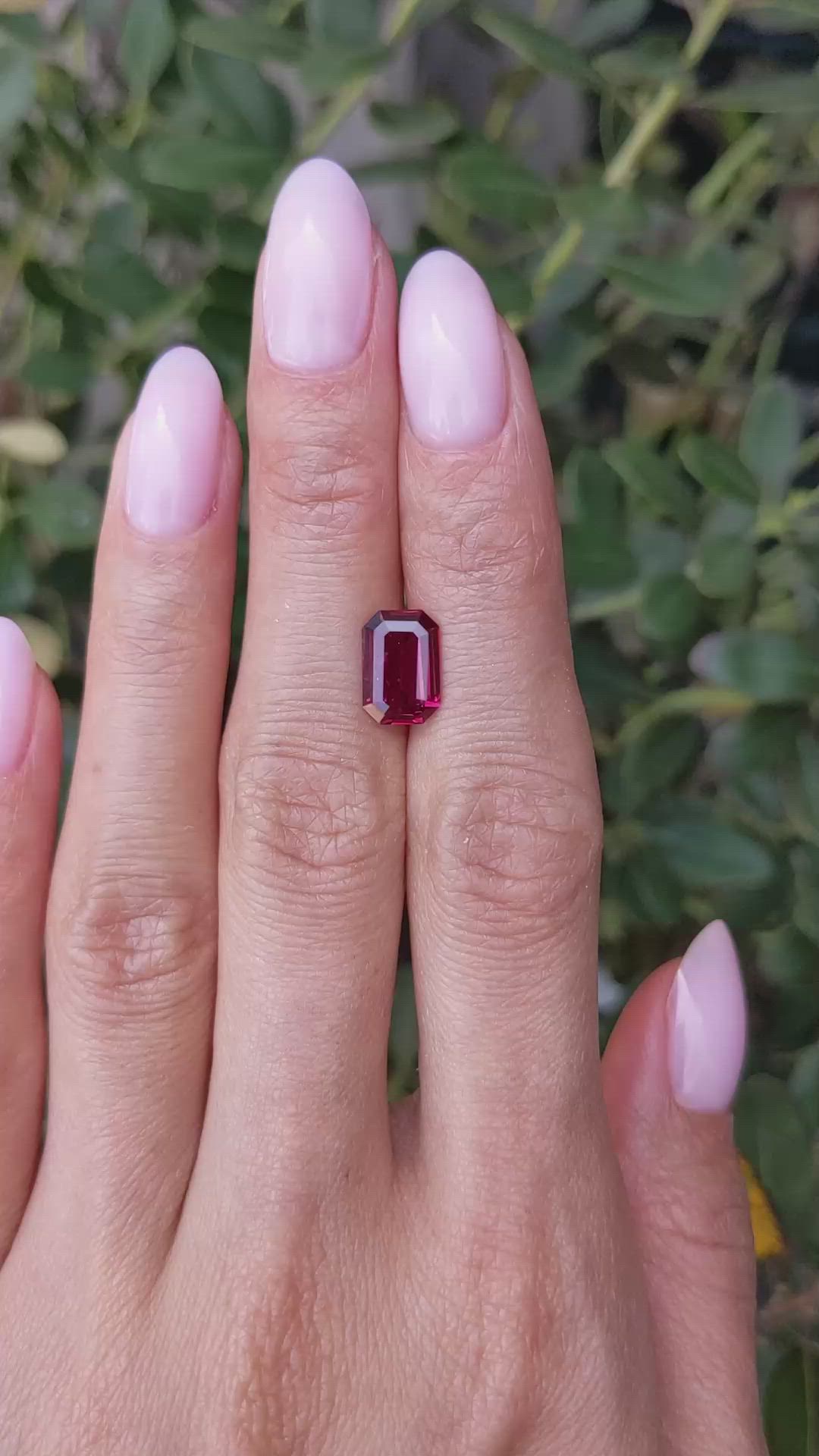 2.43 Ct. Ruby from Mozambique Size Video