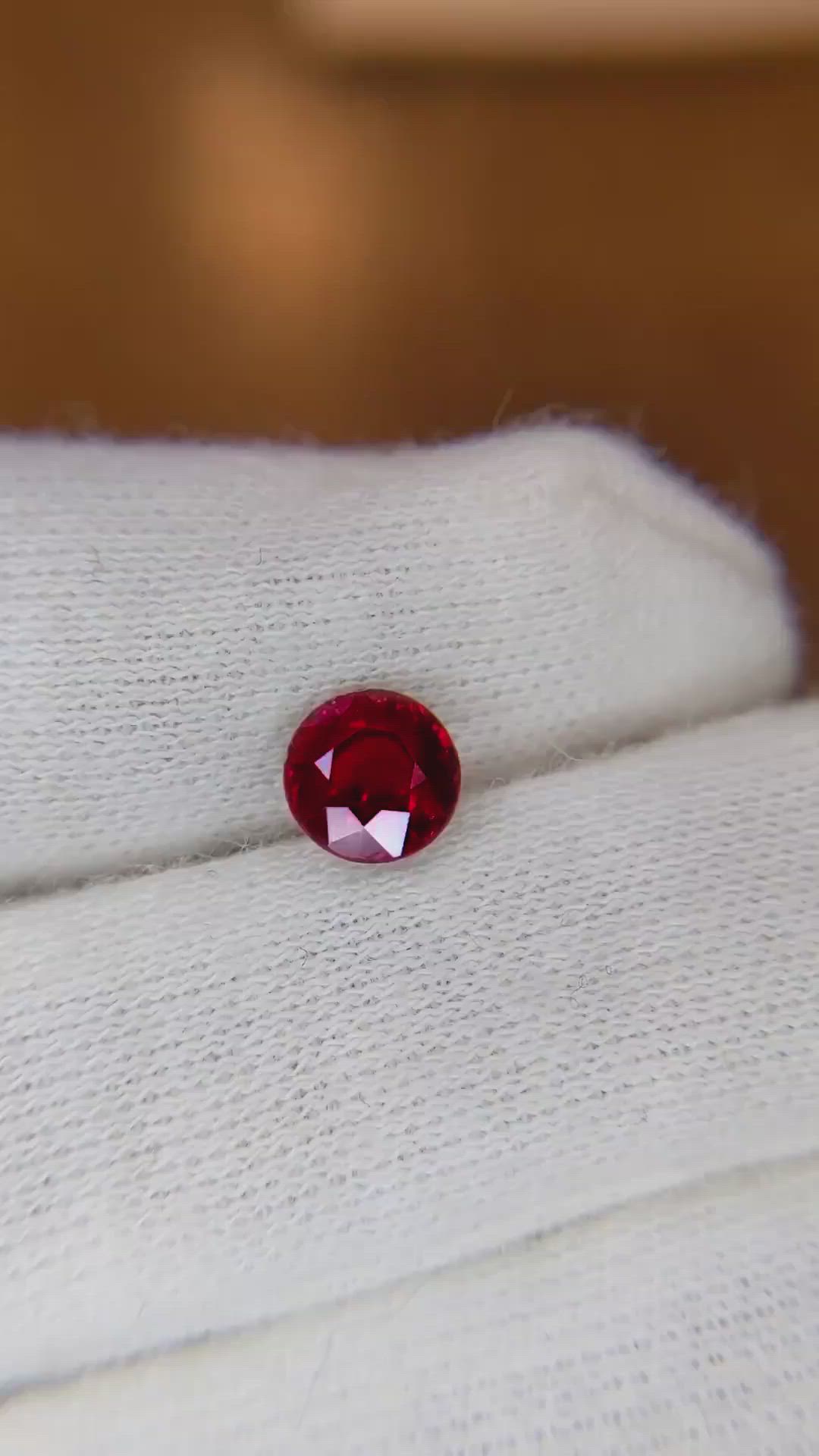 1.25 Ct. Ruby from Madagascar Size Video