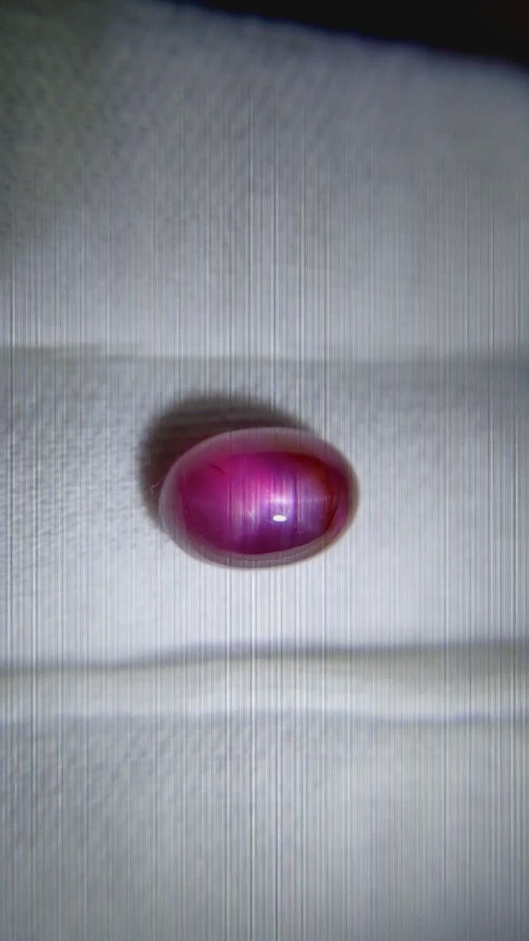 4.46 Ct. Star Ruby from Burma (Myanmar) Size Video