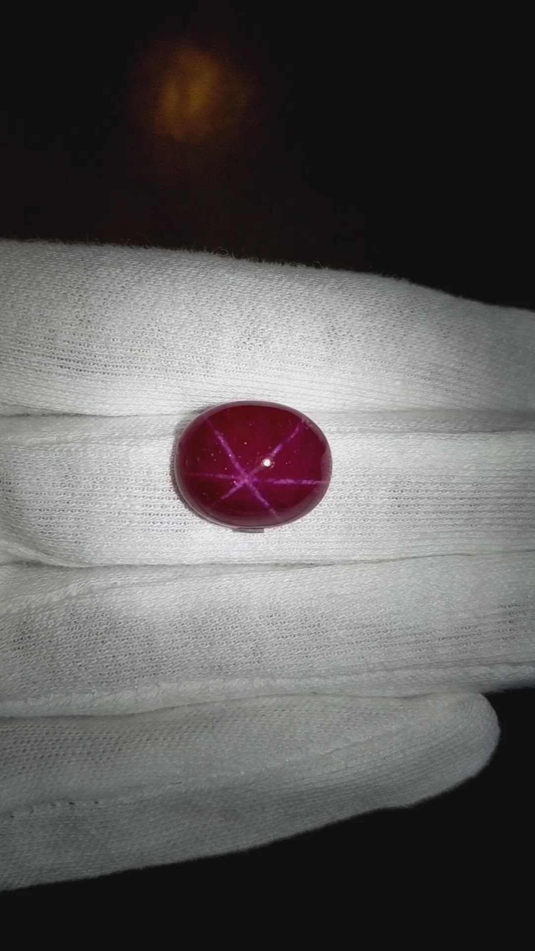 14.99 Ct. Star Ruby from Burma (Myanmar) Size Video