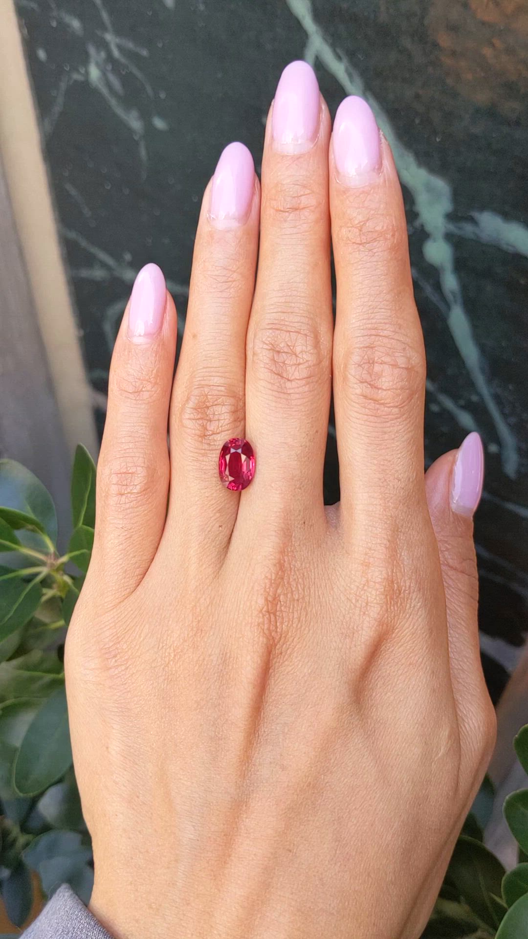 3.06 Ct. Ruby from Mozambique Size Video