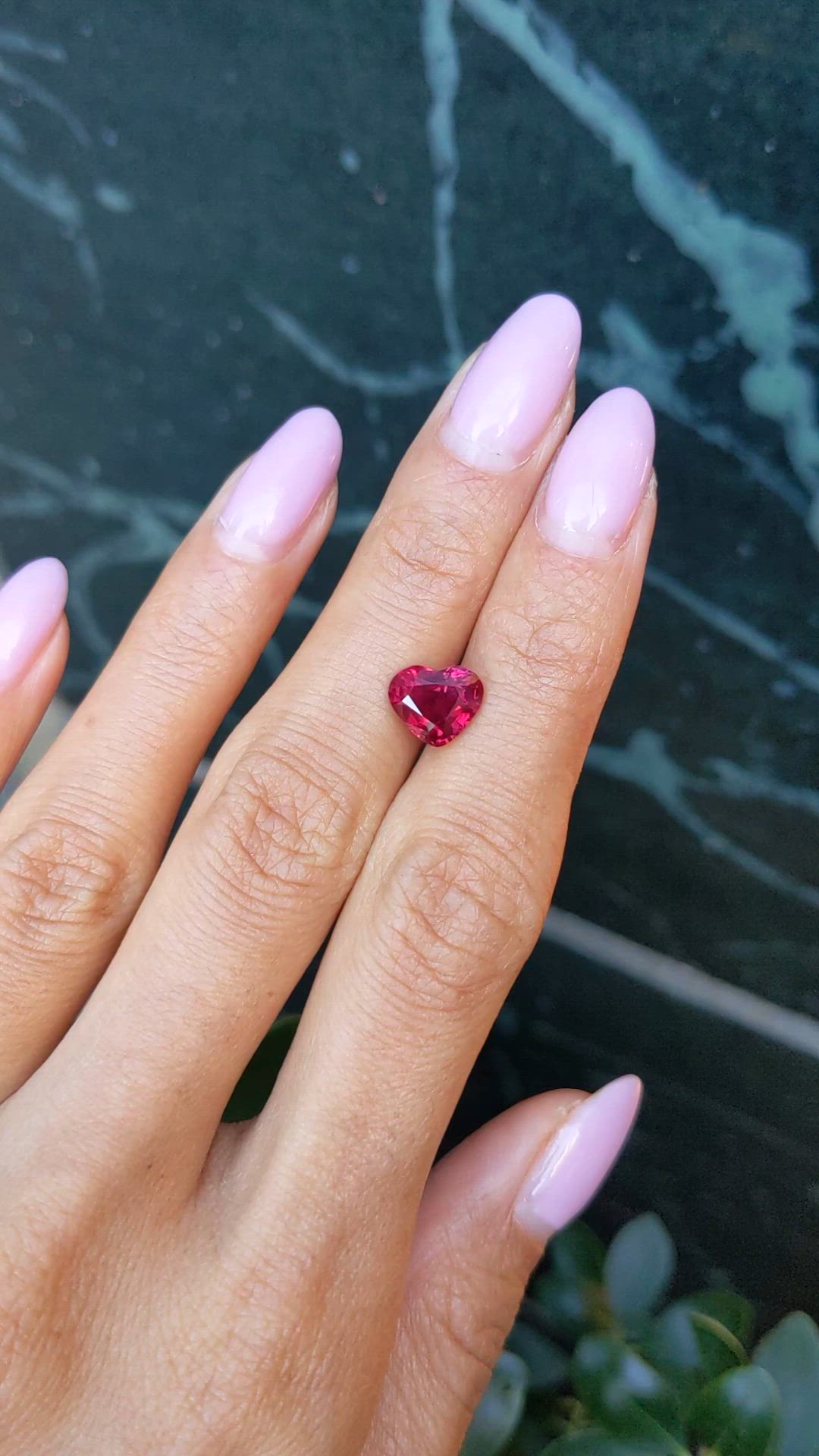 2.52 Ct. Ruby from Mozambique Size Video