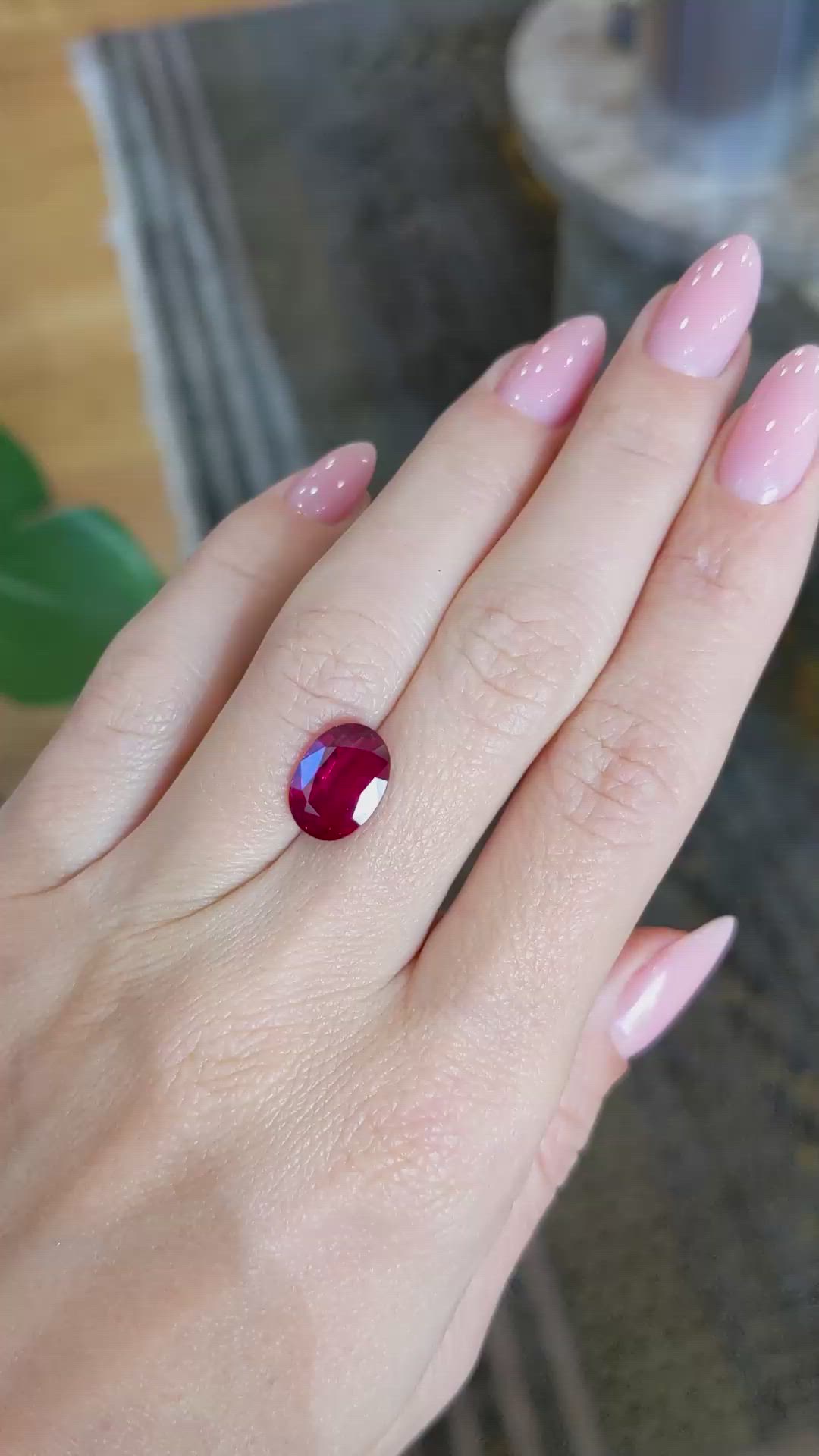 4.00 Ct. Ruby from Madagascar Size Video