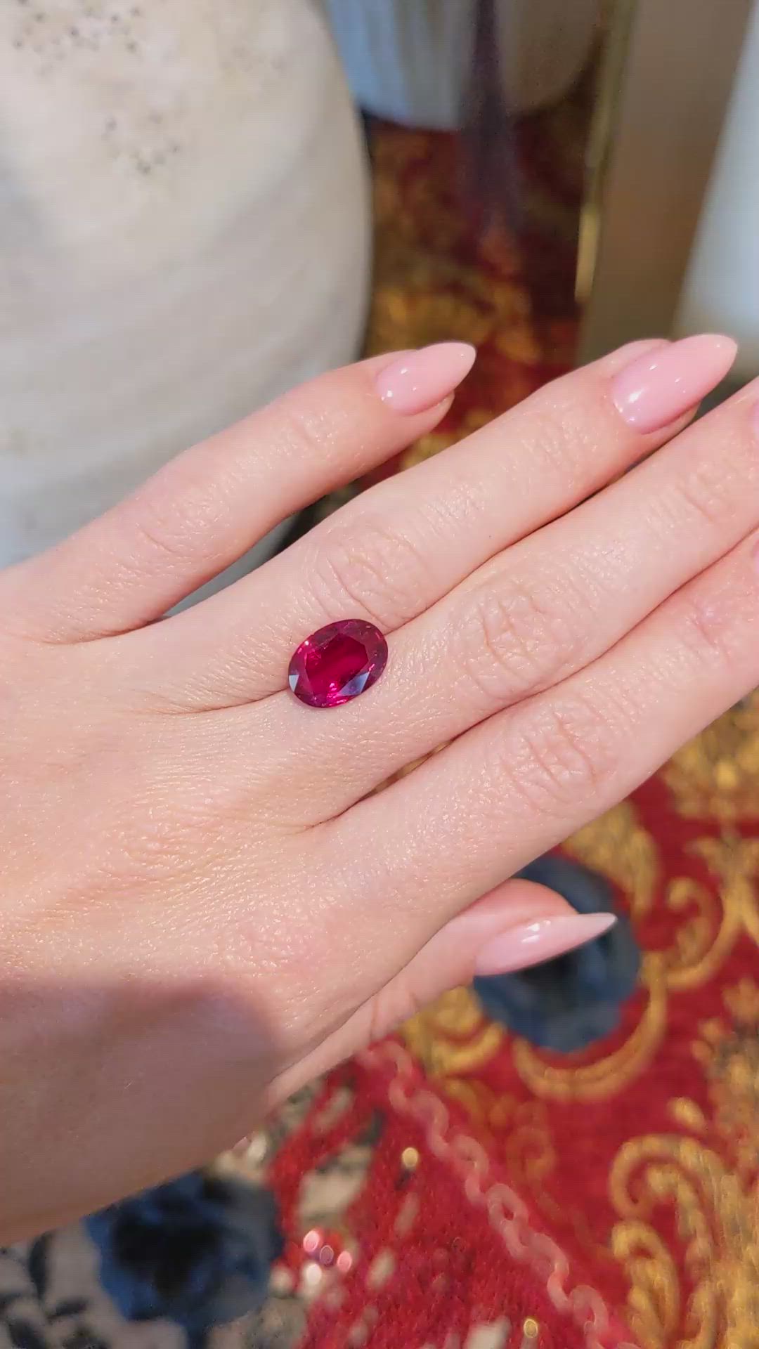 4.00 Ct. Ruby from Madagascar Size Video