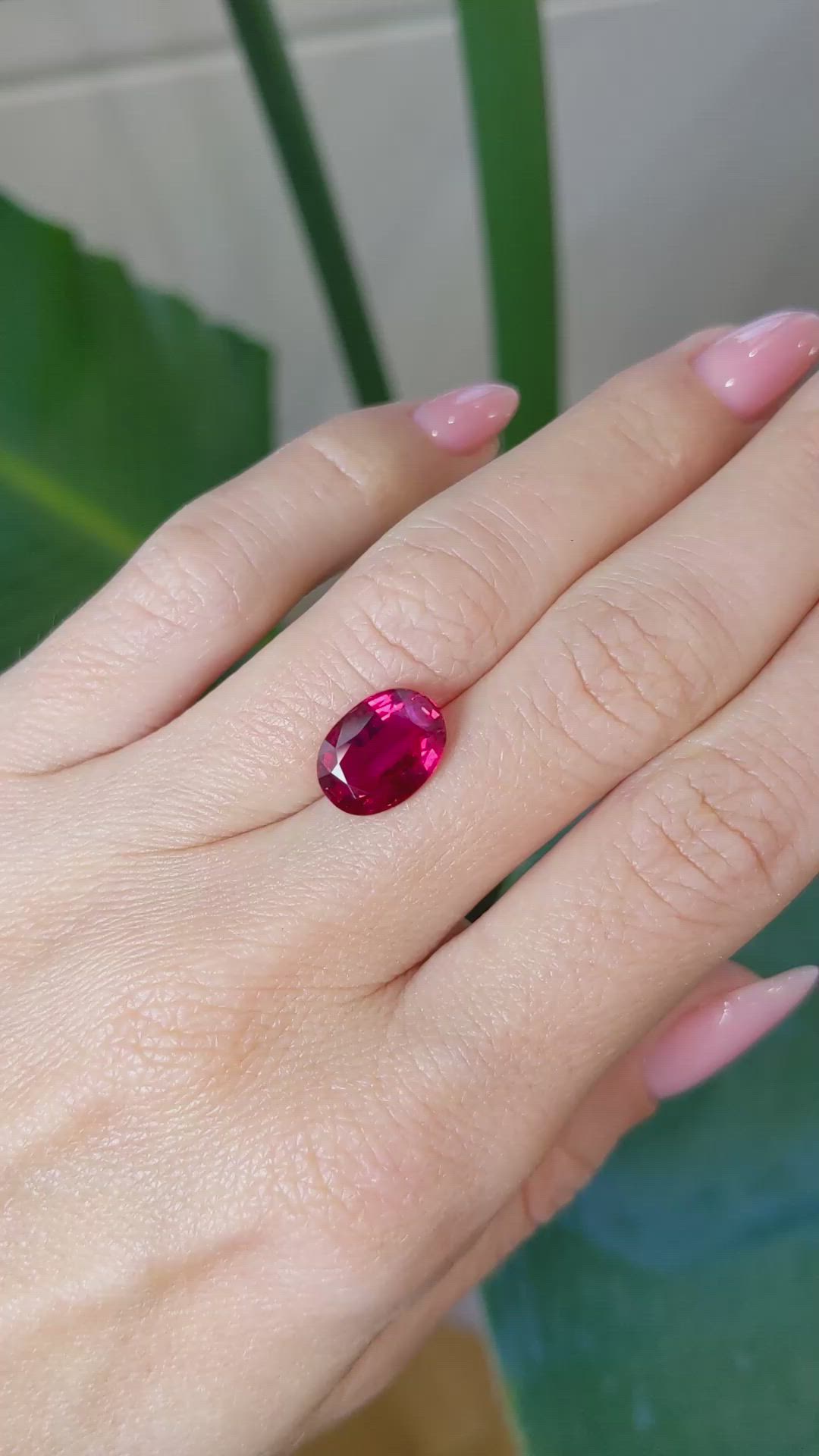 4.00 Ct. Ruby from Madagascar Size Video