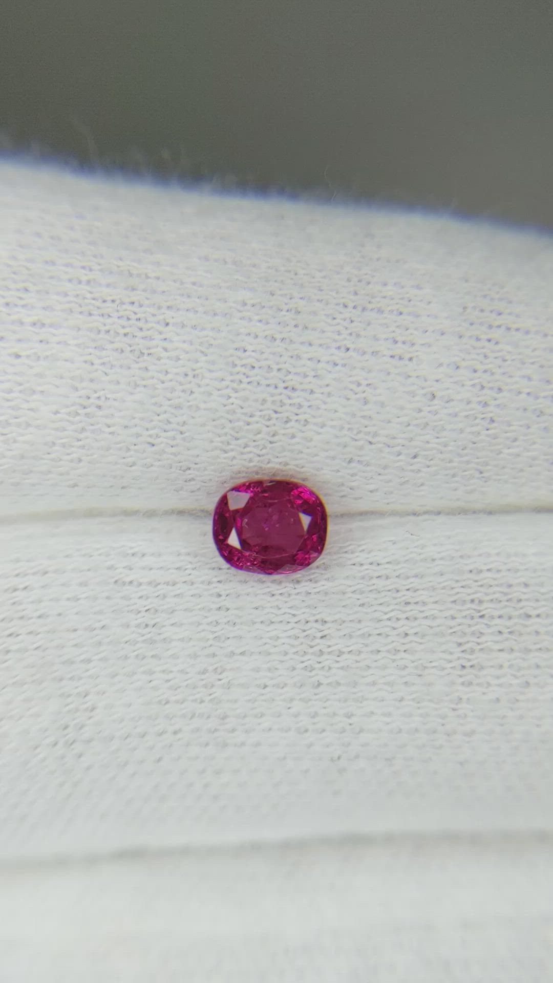 0.80 Ct. Ruby from Burma (Myanmar) Size Video