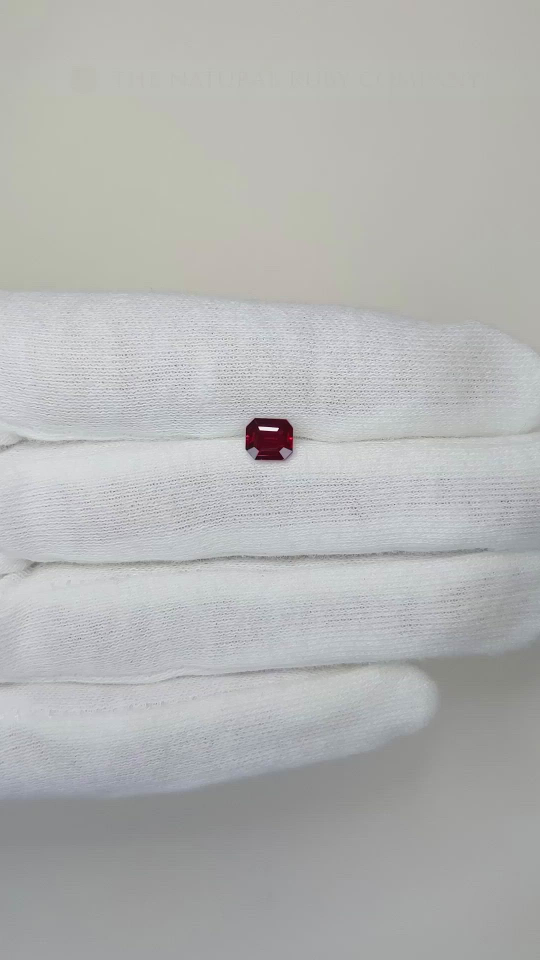 1.03 Ct. Ruby from Mozambique Size Video