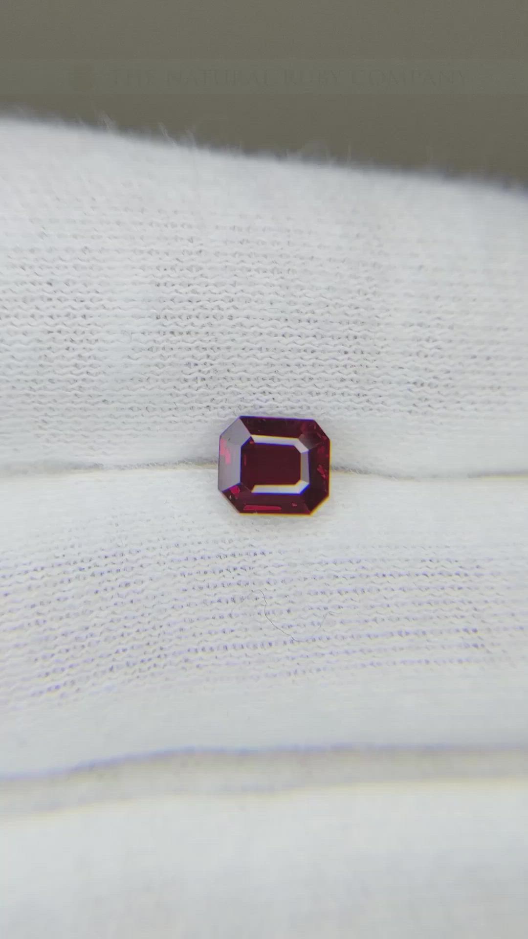 1.03 Ct. Ruby from Mozambique Size Video