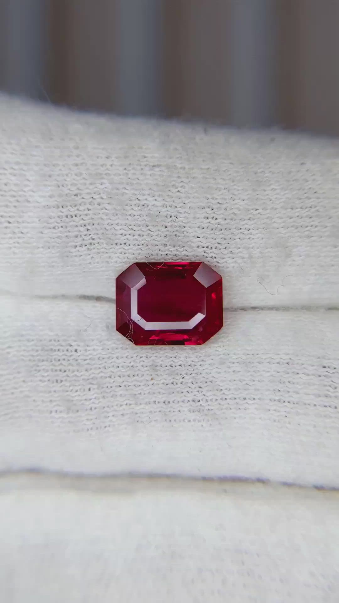 2.53 Ct. Ruby from Madagascar Size Video